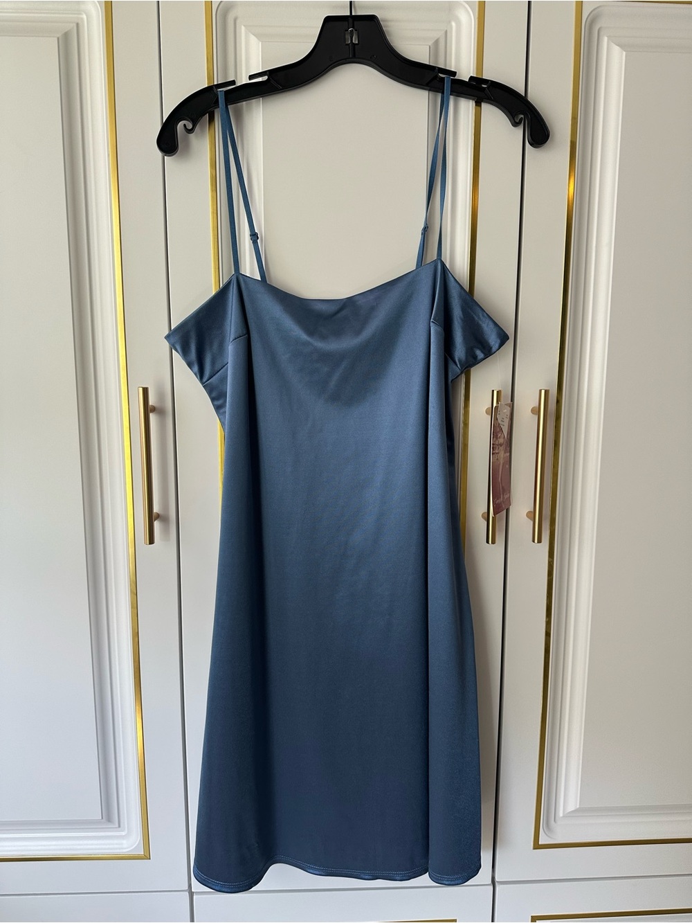 Emerald Sundae Dusty Blue Slip Dress